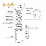 صابون ریز چشمی مدل S231 استیل