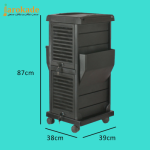 ترالی آرایشگاهی درب دار مدل PRO 18