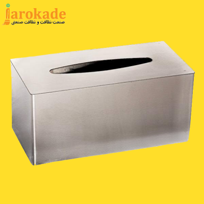 مخزن دستمال رومیزی چهارگوش M2001 استیل