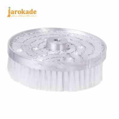 فرچه آومینیومی متحرک چرخشی مدل M2 ( زبر سفید / مشکی )